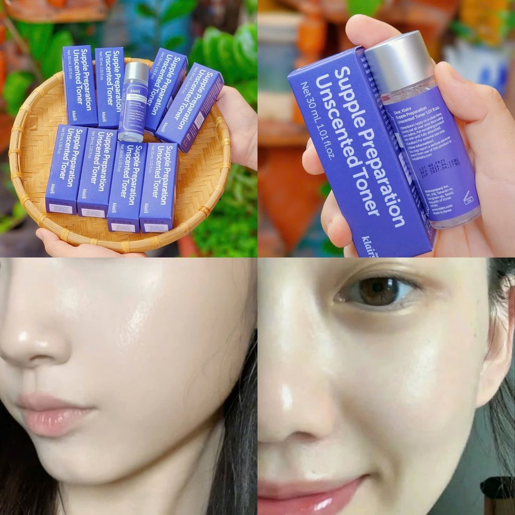 Toner Quốc dân Klairs Supple Preparation Unscented Toner, Toner dưỡng ẩm và làm mềm da Klairs