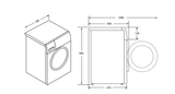  MÁY GIẶT SẤY LỒNG NGANG 8KG BWD8614AG 