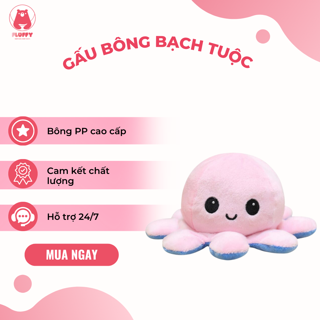  Gấu bông bạch tuộc 