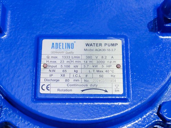 MÁY BƠM CHÌM ADELINO AQK-30-18-3.7 - 5HP