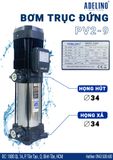 MÁY BƠM TRỤC ĐỨNG ĐA TẦNG CÁNH PV2-9 - 1.5kW-2.0HP
