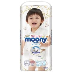 Bỉm Tã Quần Moony Natural Trắng Nội Địa Nhật