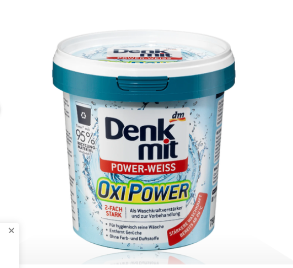 Bột Tẩy Đa Năng Quần Áo Trắng Denkmit Oxi Power Power Weiss 750g