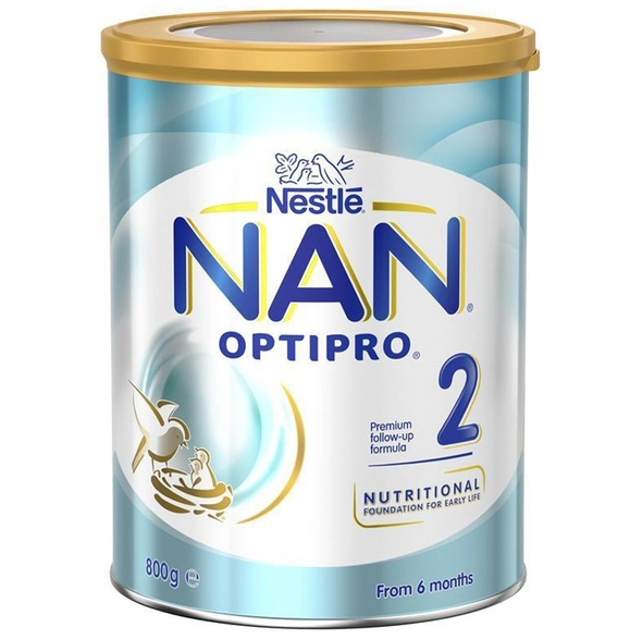 Sữa Nestle Nan Optipro Số 2 Úc Cho Bé 6-12M 800g