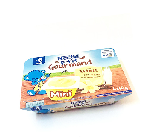 Váng Sữa Nestle Vị Vani Của Pháp 60g Cho Trẻ Trên 6 Tháng