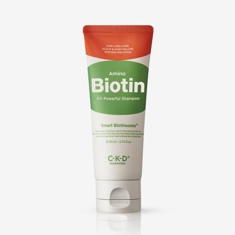 Dầu Gội Phục Hồi Chuyên Sâu, Chăm Sóc Tóc Toàn Diện Amino Biotin All-Powerful Shampoo 80ML