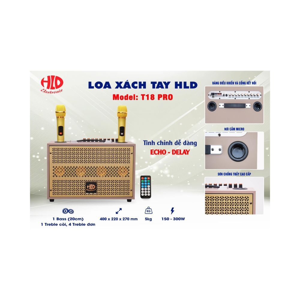 Loa karaoke công suất lớn T18 Pro – Điện Máy Tín Đạt