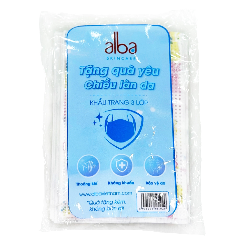  [QUÀ TẶNG KHÔNG BÁN] Tặng kèm 10 chiếc khẩu trang Alba 