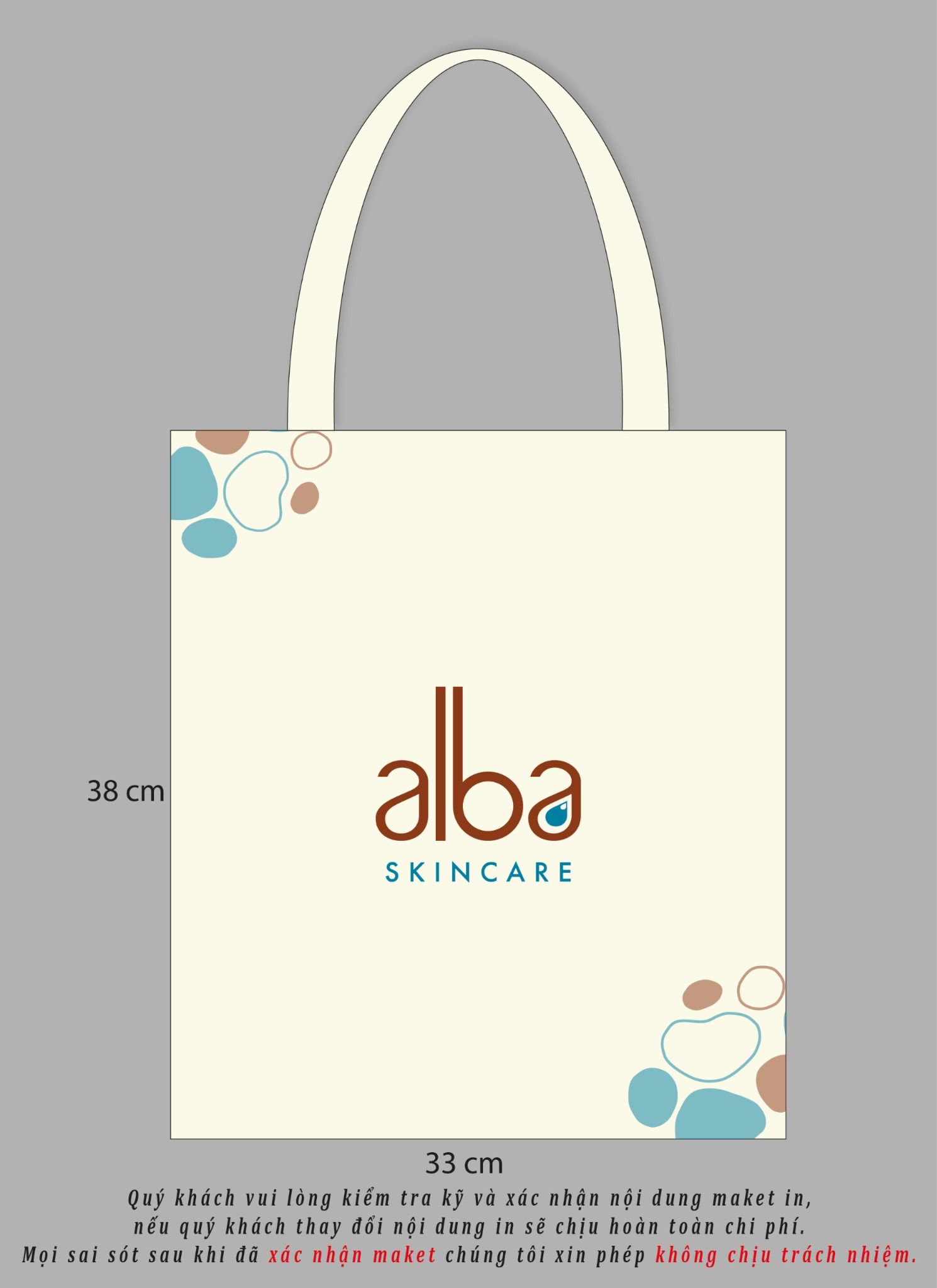  [QUÀ TẶNG KHÔNG BÁN]  Túi Vải Alba Thiết Kế Cao Cấp 
