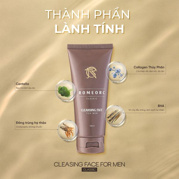 Sữa Rửa Mặt Romeorc Cleasing Face For Men