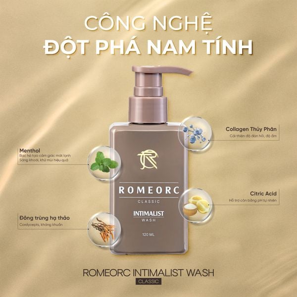 Dung Dịch Vệ Sinh Nam Giới Romeorc Intimalist Wash