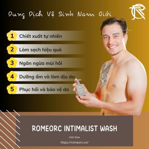Dung Dịch Vệ Sinh Nam Giới Romeorc Classic Intimalist Wash