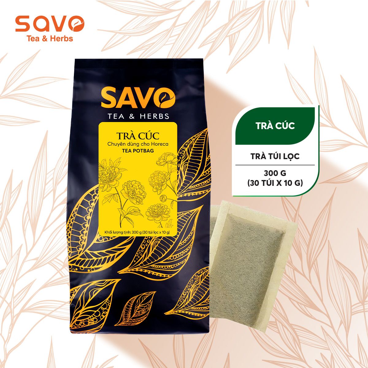 SAVO Trà Hoa Cúc (30 Túi Lọc x 10G) 