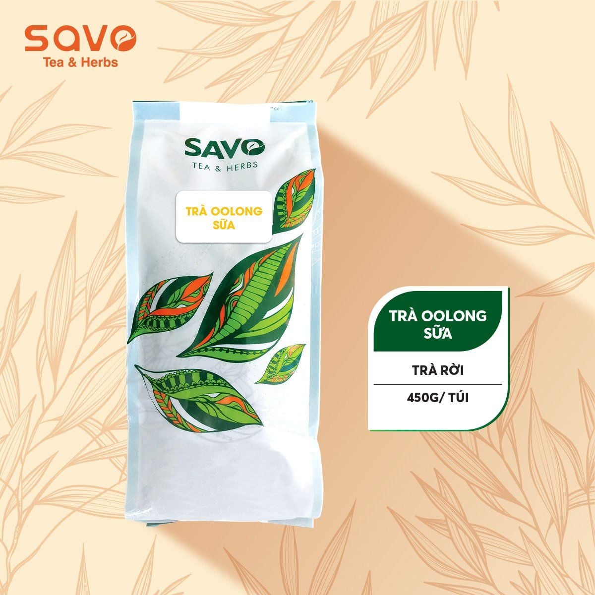  SAVO Oolong Sữa (Túi 450g) 