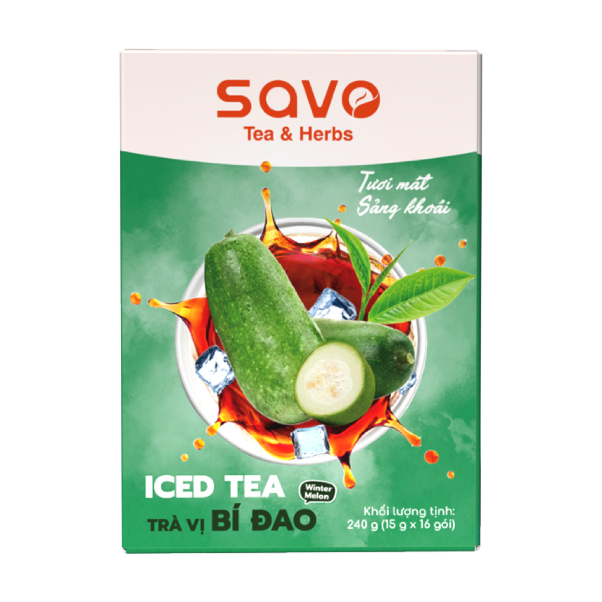  SAVO Iced Tea Bí Đao (Hộp 16) 