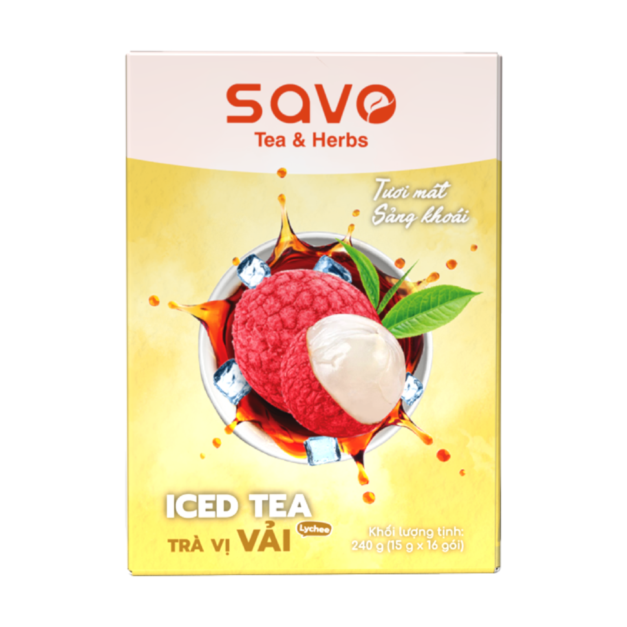  SAVO Iced Tea Vải (Hộp 16) 
