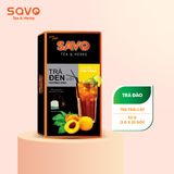  Set quà tặng 2 hộp trà đen hương đào và vải tặng 1 ly sứ (2 x 25 gói) 