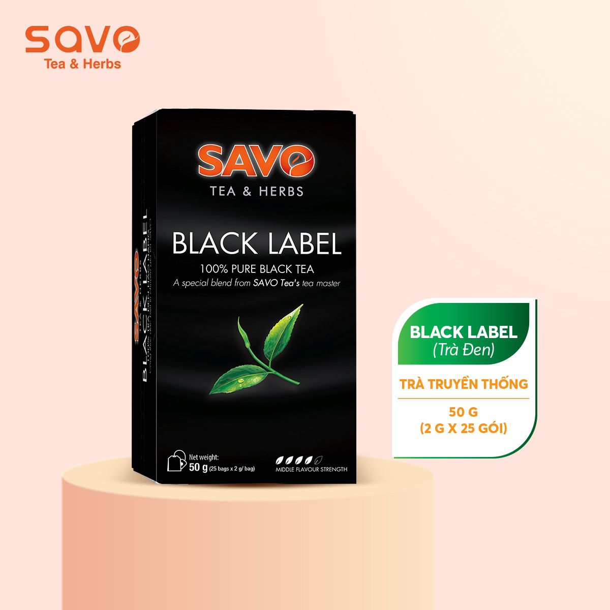  SAVO Trà Black Label (Hộp 25) 
