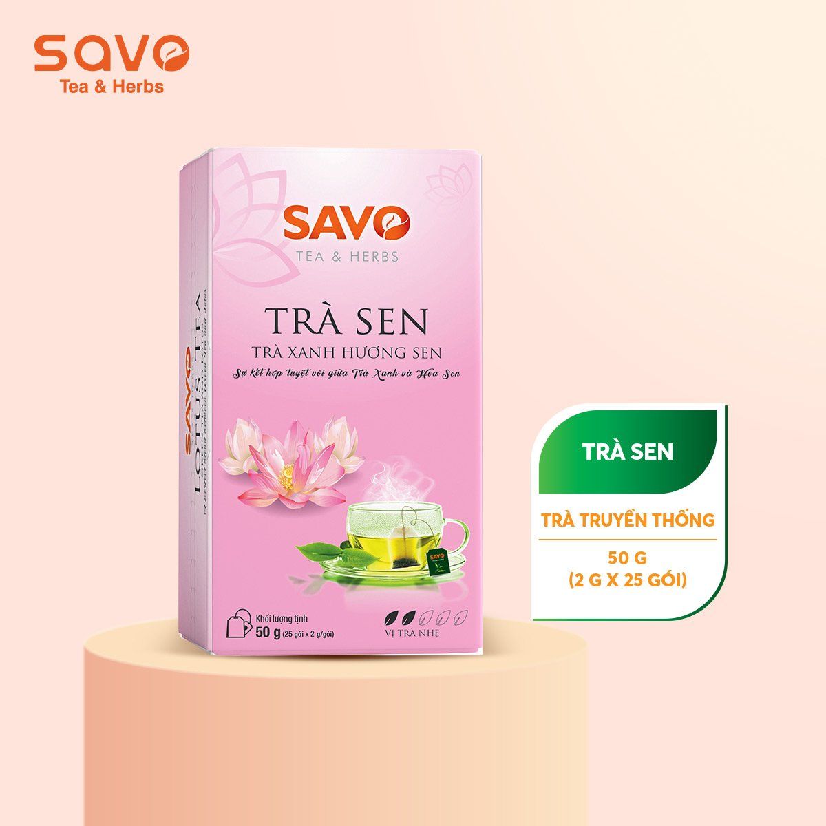  SAVO Trà Sen (Hộp 25) 