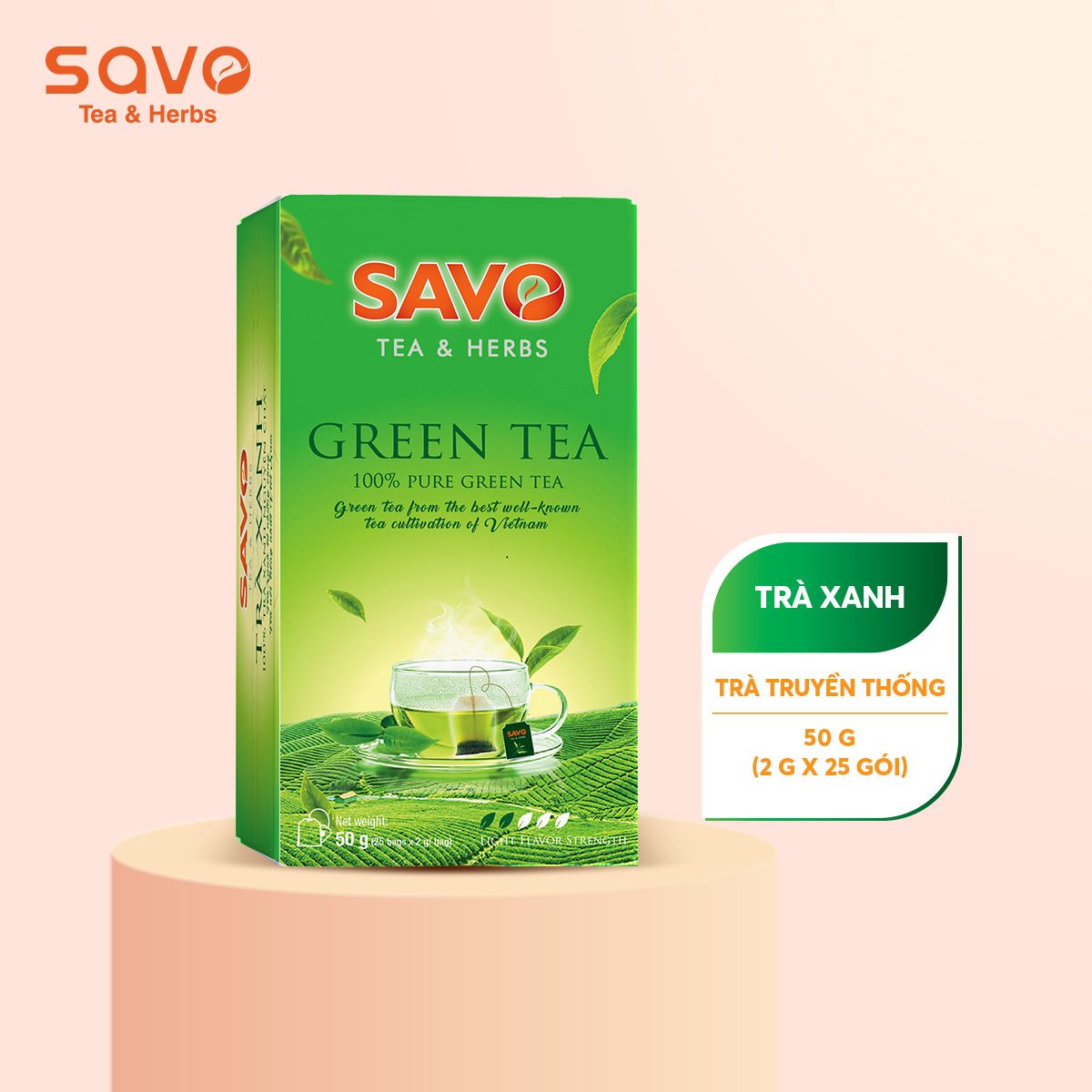  SAVO Trà Xanh (Hộp 25) 