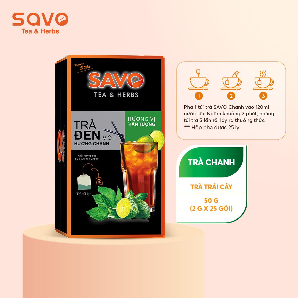  SAVO Chanh (Hộp 25) 