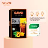  Set quà tặng 2 hộp trà đen hương đào và vải tặng 1 ly sứ (2 x 25 gói) 