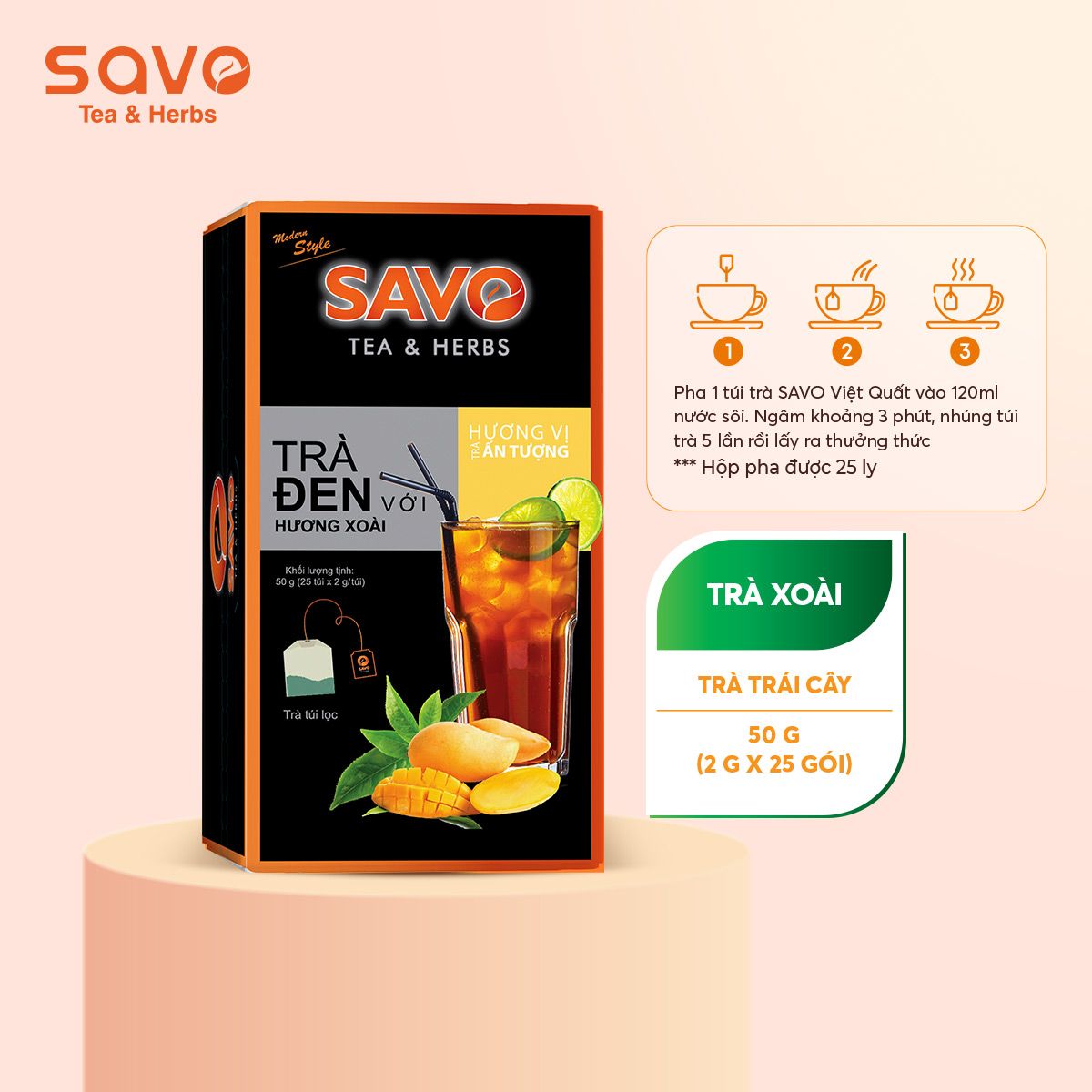  SAVO Xoài (Hộp 25) 