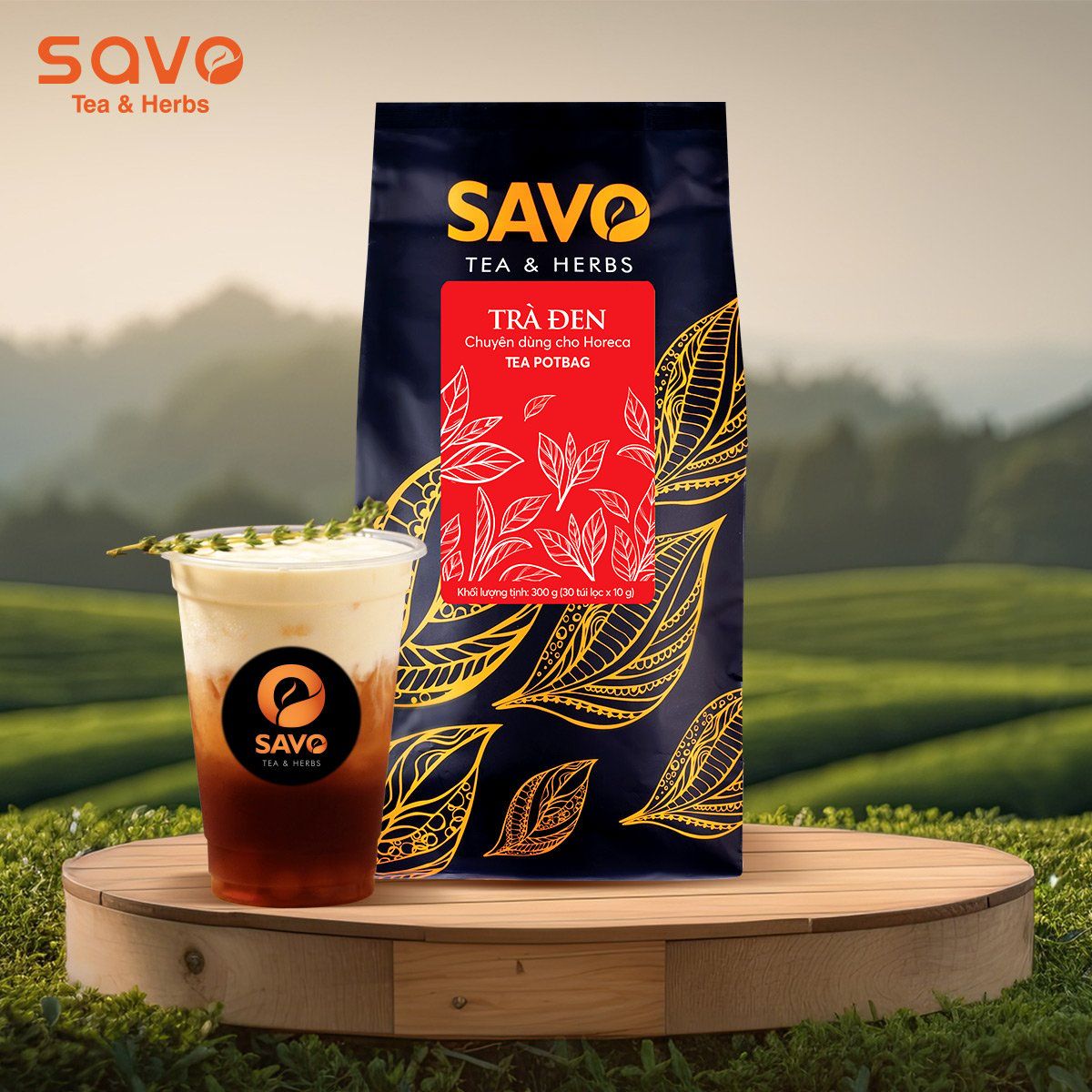  SAVO Trà Đen Zumbo (30 Túi Lọc x 10G) 