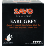  Trà SAVO Bá Tước (Earl Grey Tea) - Hộp 12 Gói 