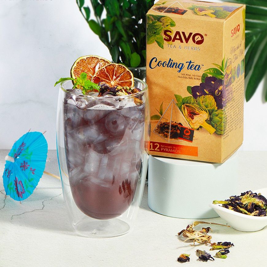  Trà SAVO Cooling - Túi Kim Tự Tháp (Hộp 12) 