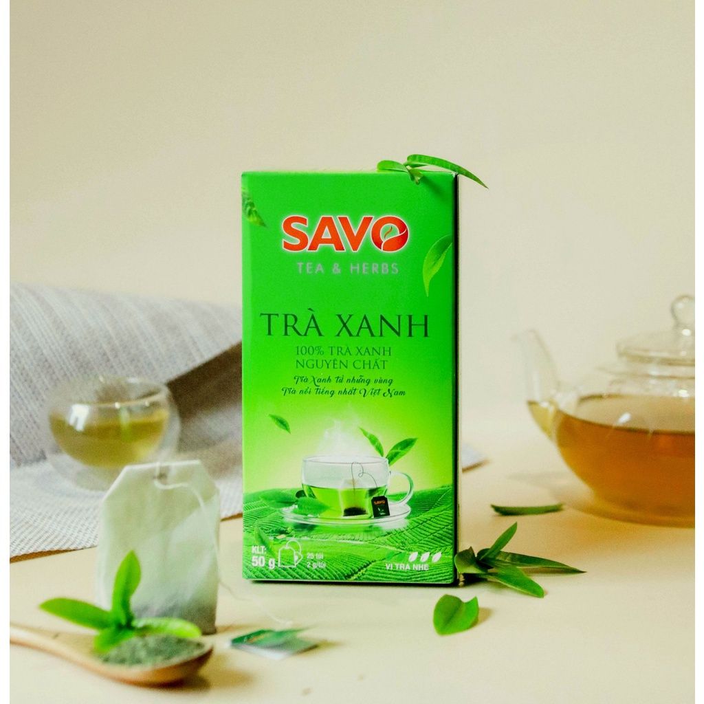  SAVO Trà Xanh (Hộp 25) 