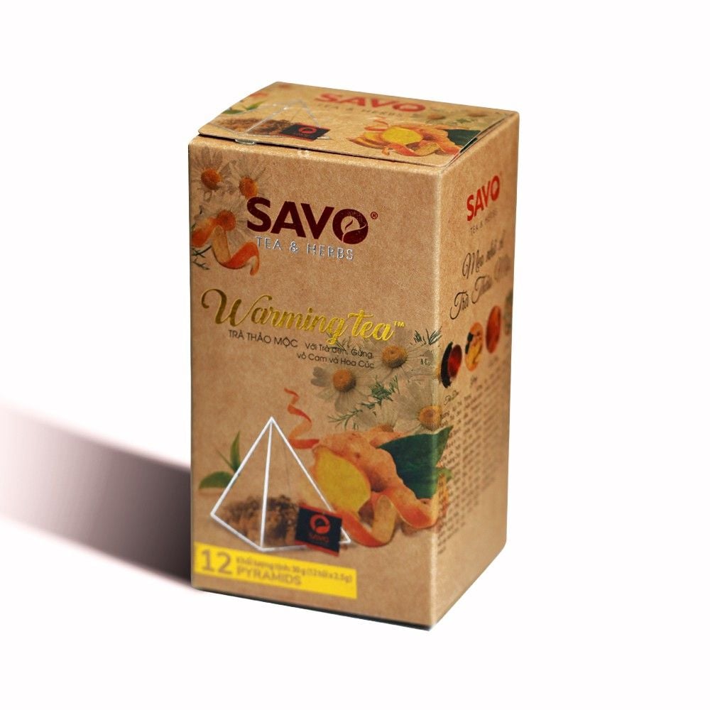  Trà SAVO Warming - Túi Kim Tự Tháp (Hộp 12) 