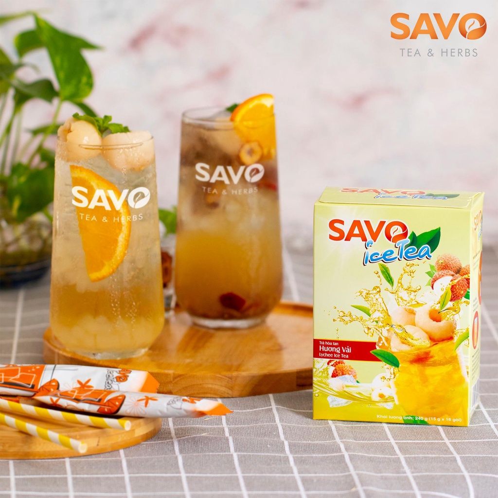  Trà Iced Tea Vải SAVO 