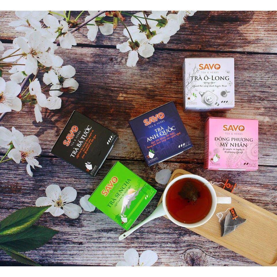  Trà SAVO Bá Tước (Earl Grey Tea) - Hộp 12 Gói 