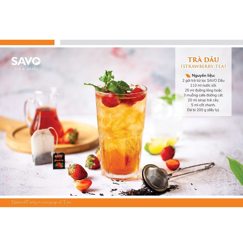  SAVO Dâu (Hộp 25) 