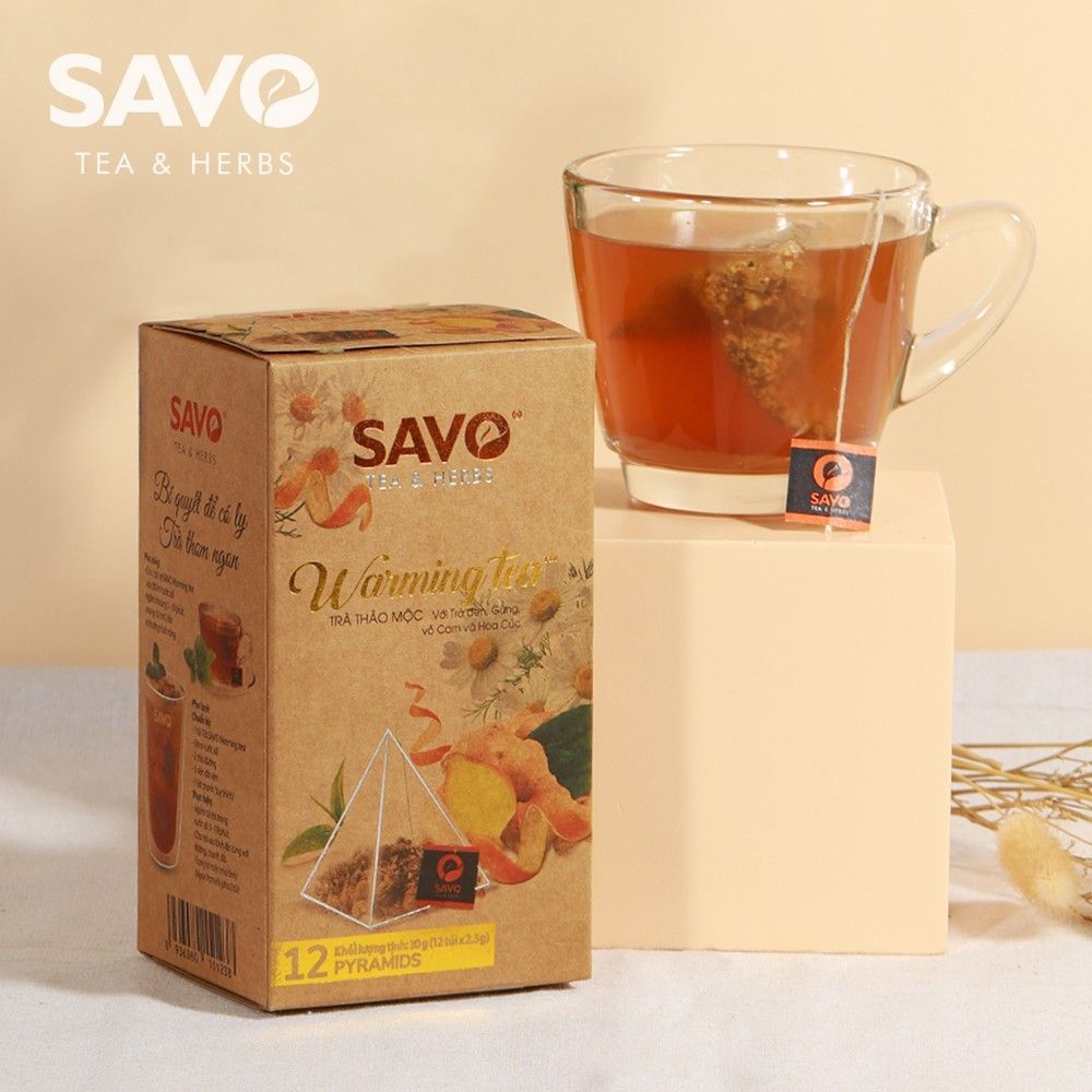  Trà SAVO Warming - Túi Kim Tự Tháp (Hộp 12) 