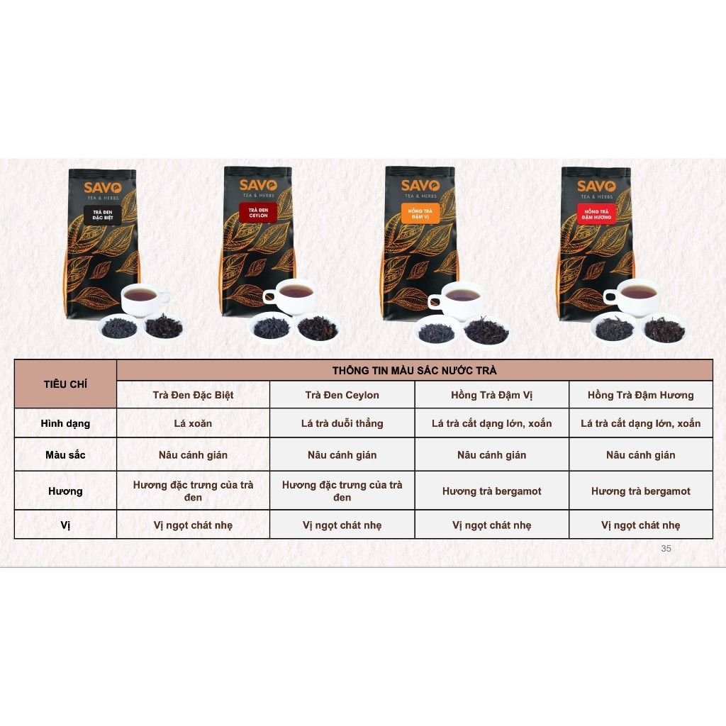  SAVO Trà Đen Đặc Biệt (Túi 500g) 