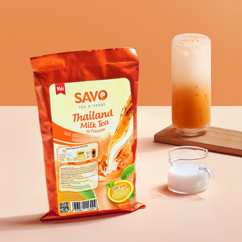  Trà Sữa Thái Đỏ SAVO (Túi 600 g) 