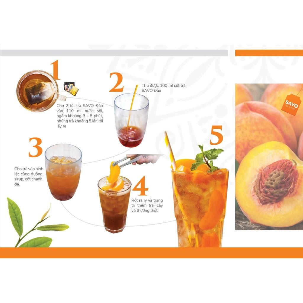  SAVO Đào (Hộp 16) 