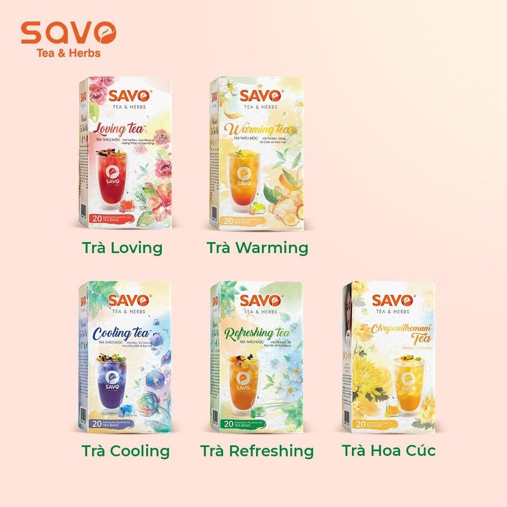 Trà SAVO Warming - Túi Lọc Kép (Hộp 20) 