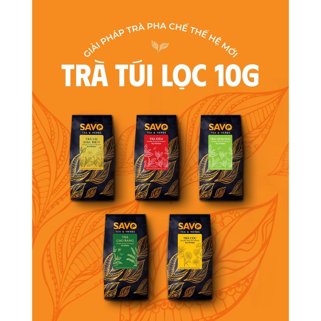  SAVO Trà Đen Zumbo (30 Túi Lọc x 10G) 