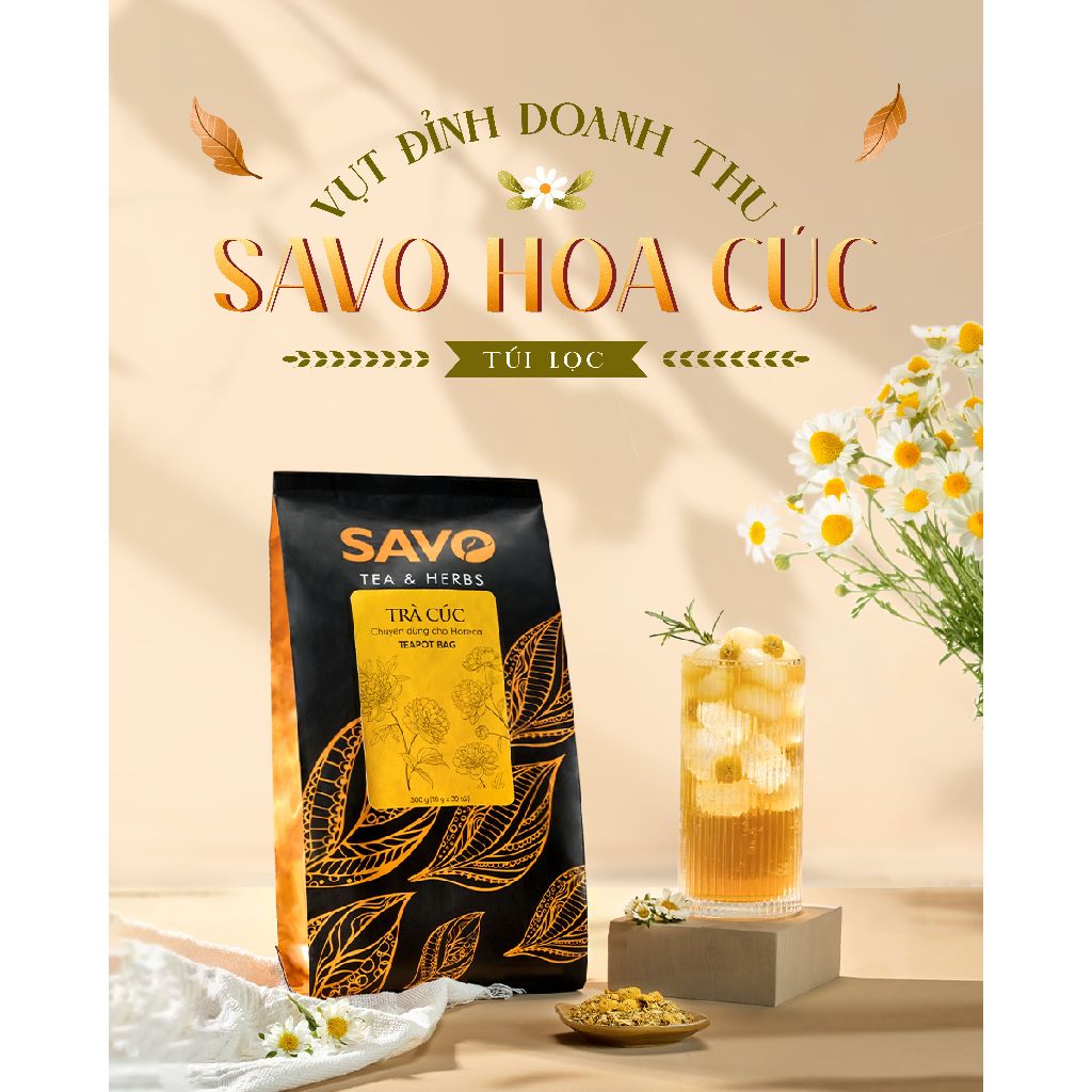  SAVO Trà Hoa Cúc (30 Túi Lọc x 10G) 