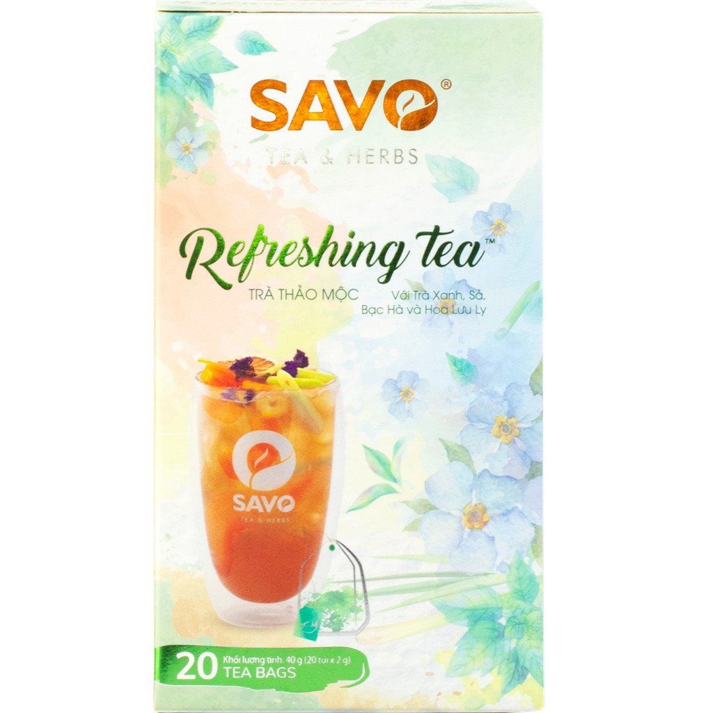  Trà SAVO Refreshing - Túi Lọc Kép (Hộp 20) 