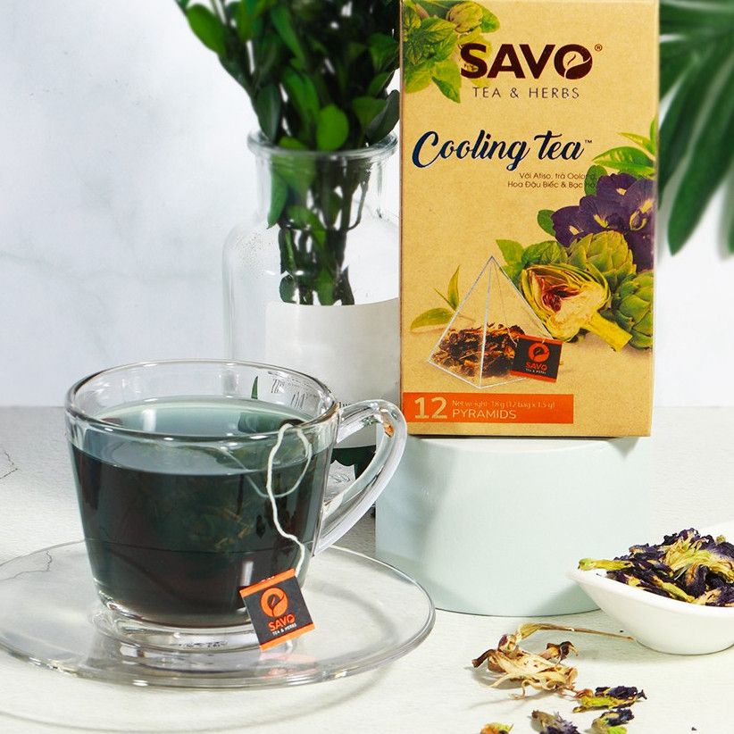  Trà SAVO Cooling - Túi Kim Tự Tháp (Hộp 12) 