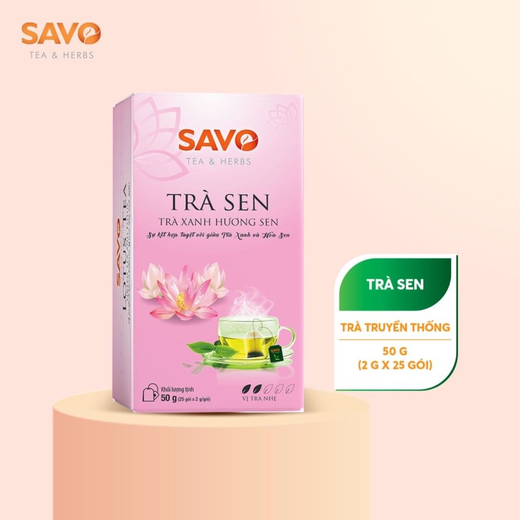  SAVO Trà Sen (Hộp 25) 