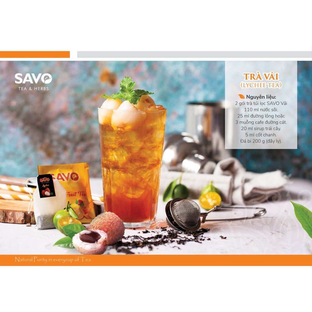  SAVO Vải (Hộp 25) 