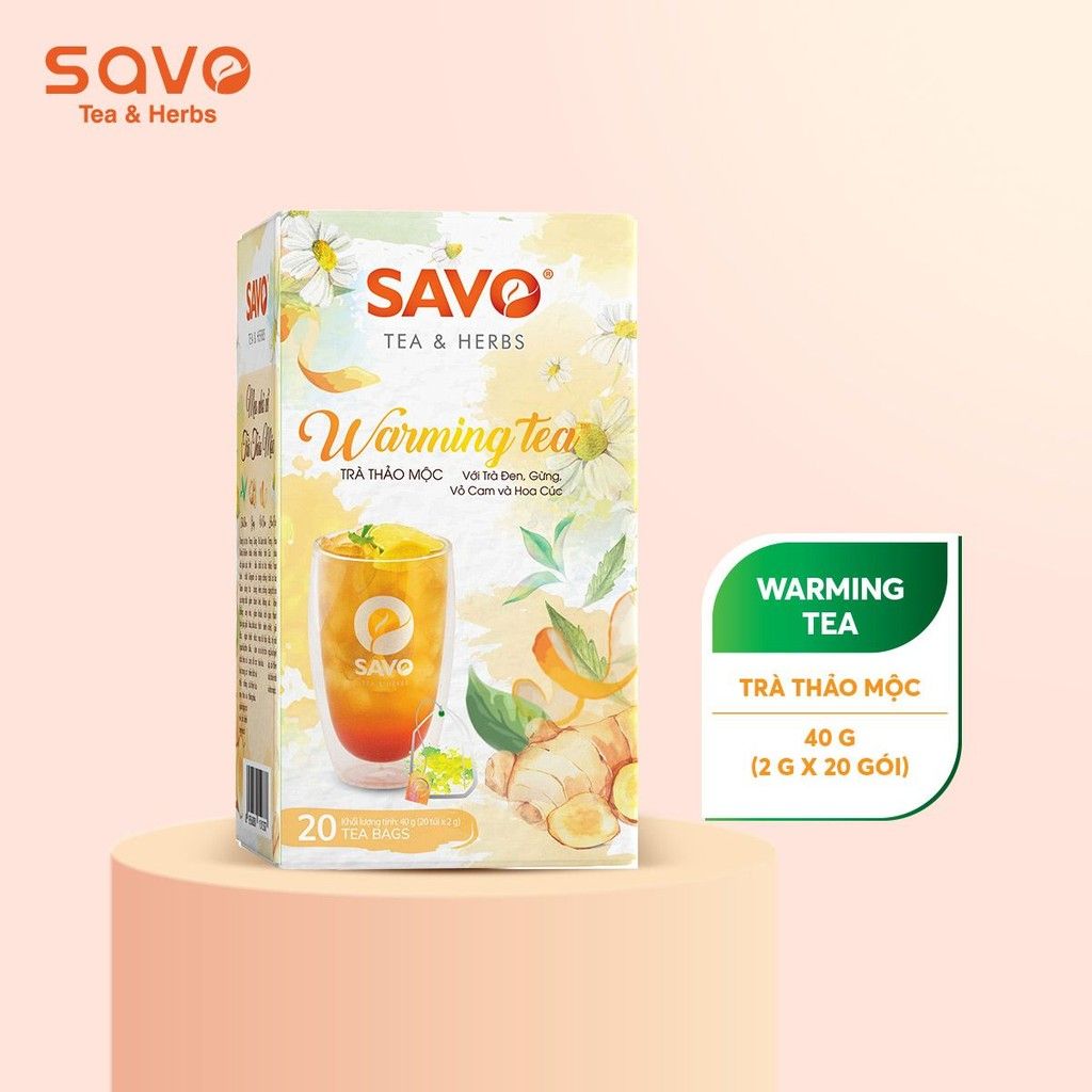  Trà SAVO Warming - Túi Lọc Kép (Hộp 20) 