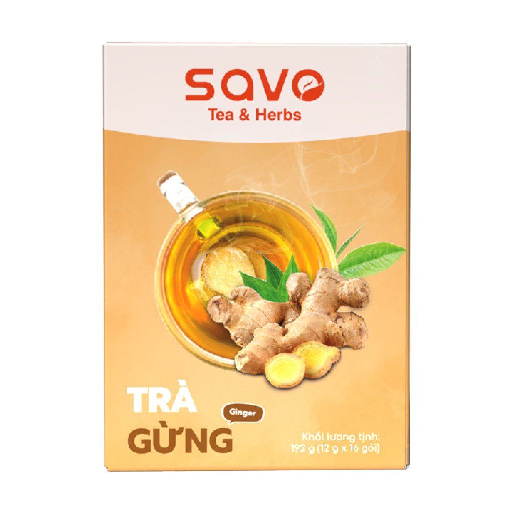  SAVO Iced Tea Gừng (Hộp 16) 