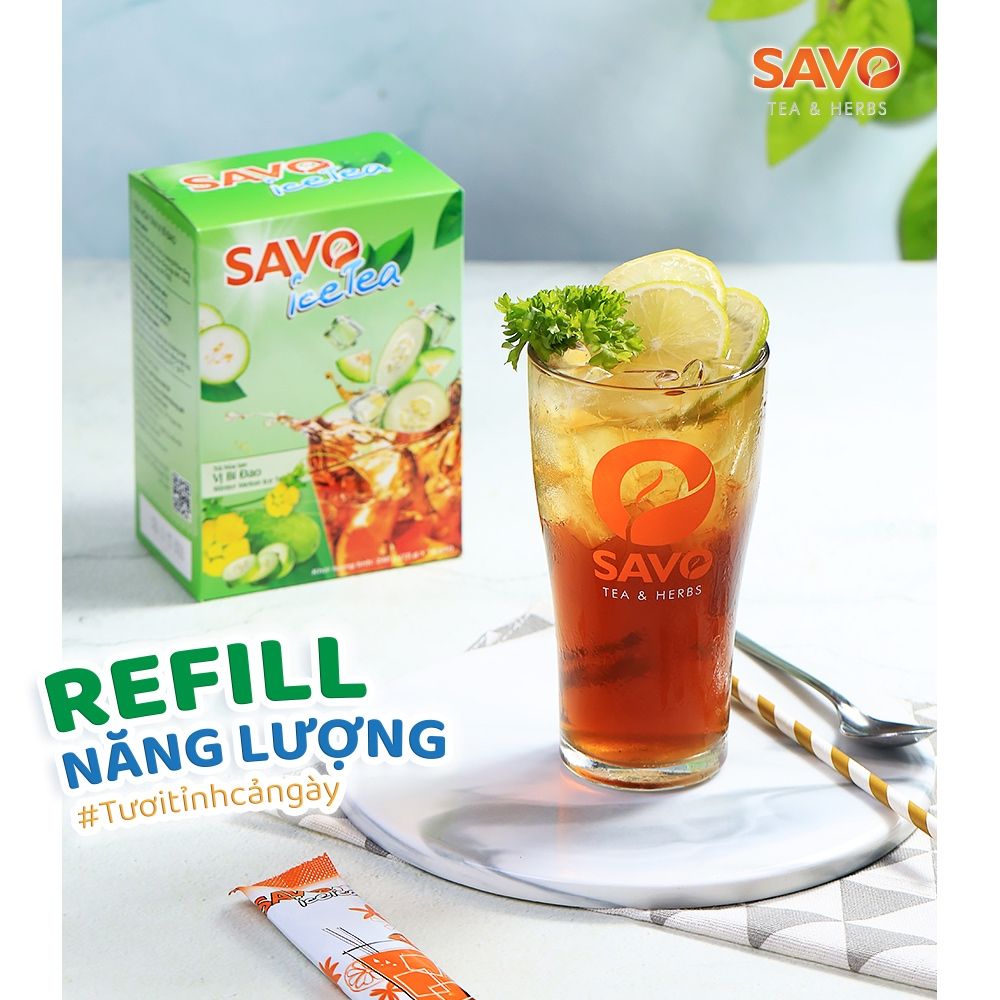  Trà SAVO Iced Tea Bí Đao (túi 800 g) 