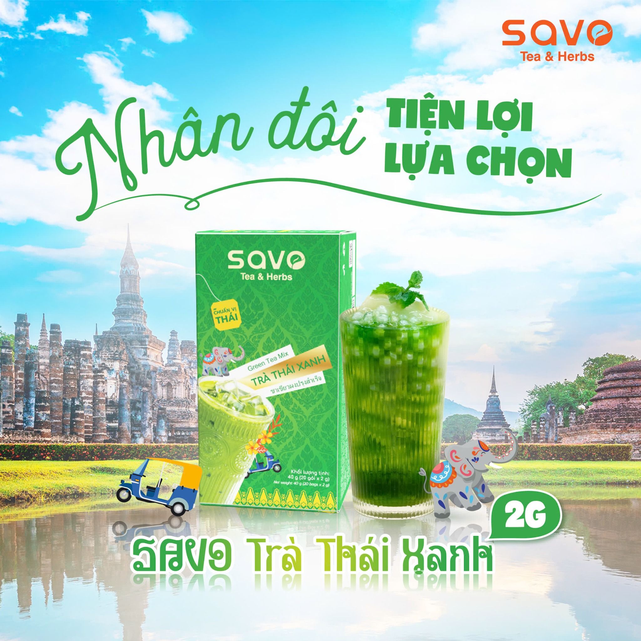  SAVO Thái Xanh (Hộp 20) 